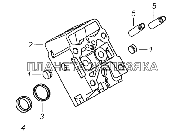 740.30-1003014 Головка цилиндра КамАЗ-6520 (Euro-2, 3)